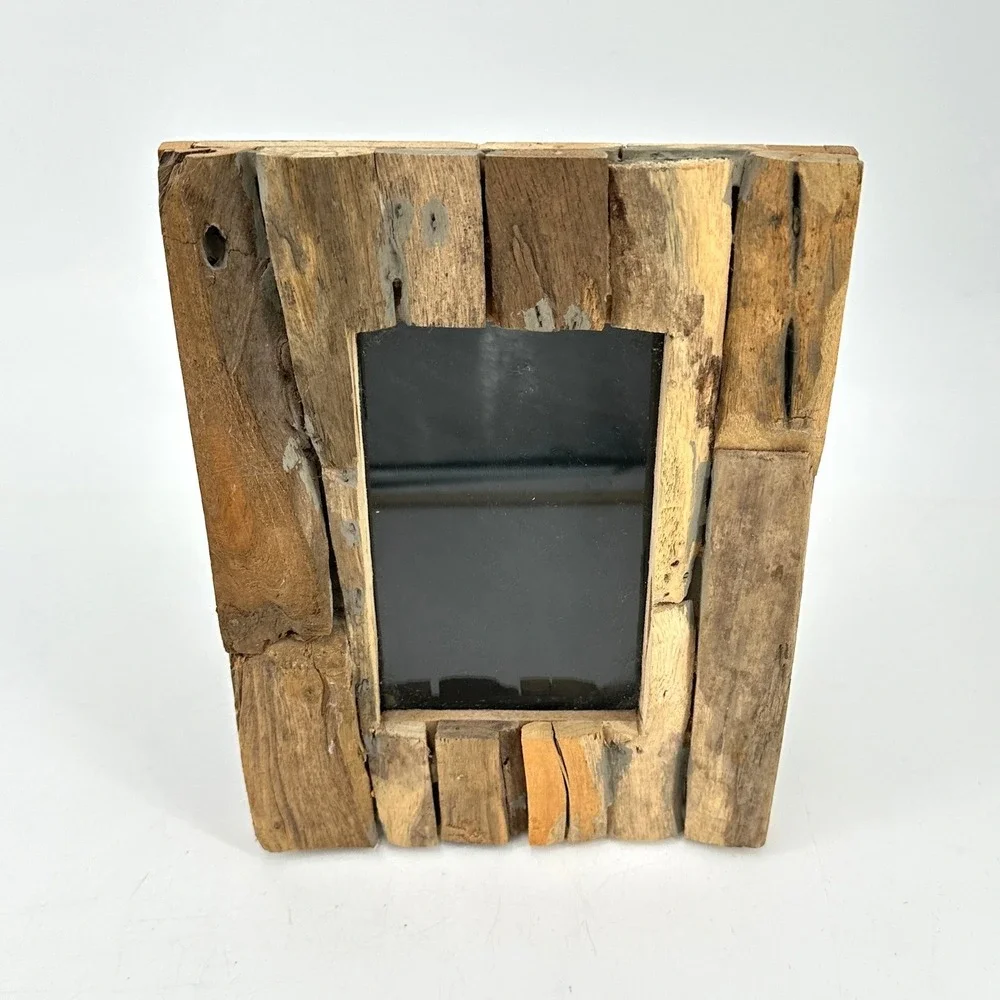 Rustic Reclaimed Barnwood Picture Frame 4x6 Driftwood Style Farmhouse Wall Decor
